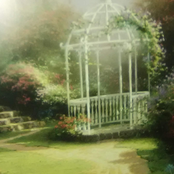 Thomas Kinkade  "Lilac. Gazebo" - Picture 1 of 8